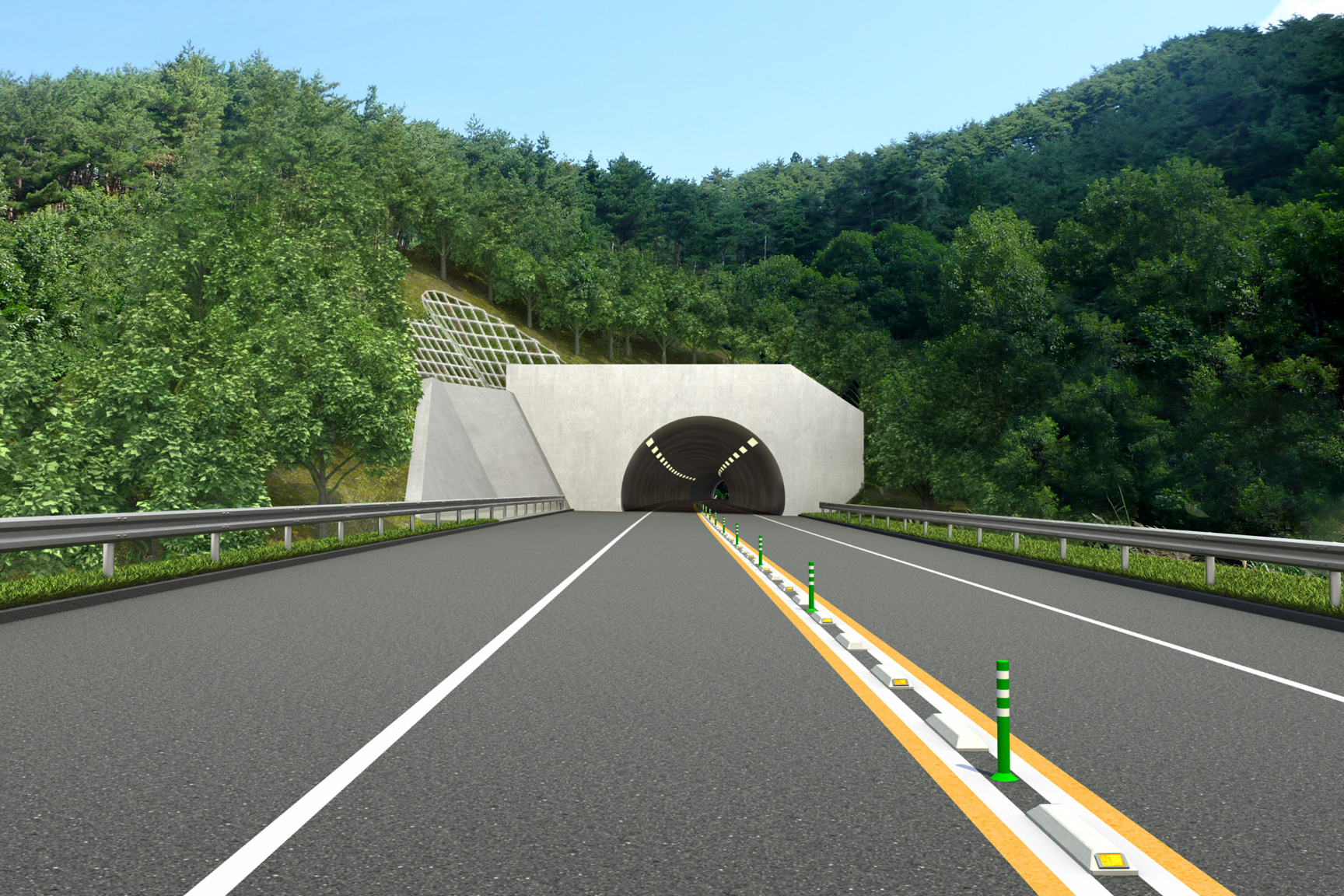 東北中央自動車道 トンネル覆道工構造検討 | 道路・交通